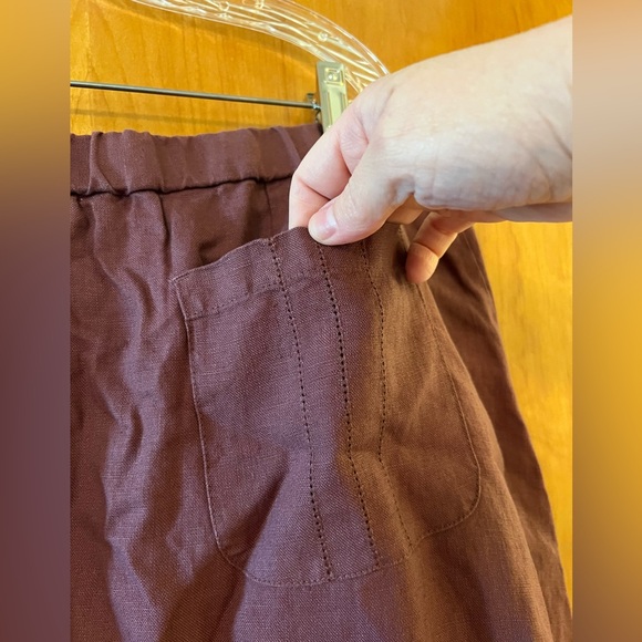 J. Jill Linen Skirt Long Modest Church Pockets Vintage NWT Size XL Tall XLT - Picture 9 of 13